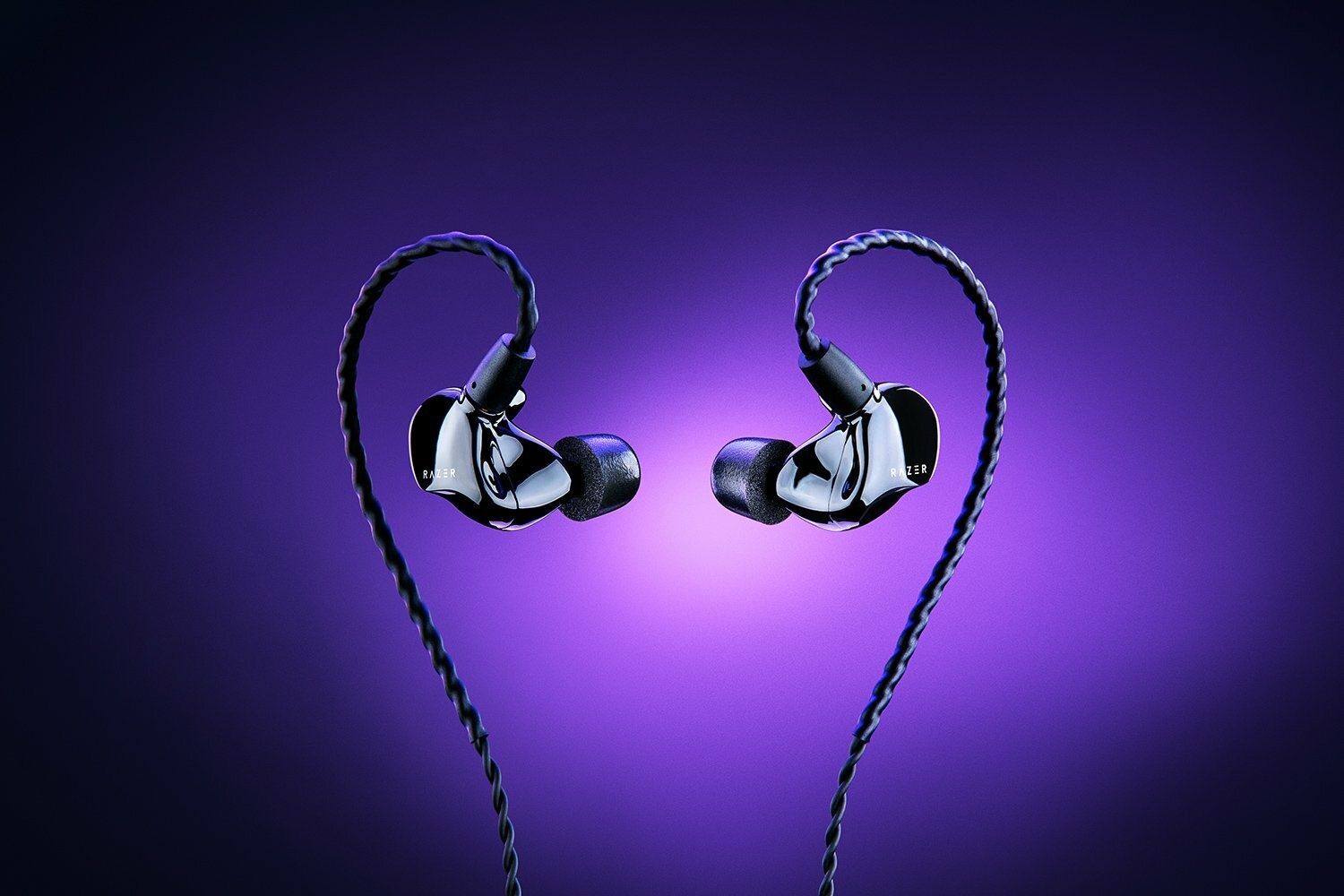 Razer Moray - In-ear monitor - Hybride dual-driver - Zwart