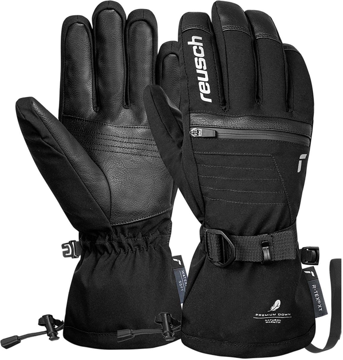 Reusch Lando R-Tex® Xt - Skihandschoenen - Waterdicht Ademend - Zwart-zilver