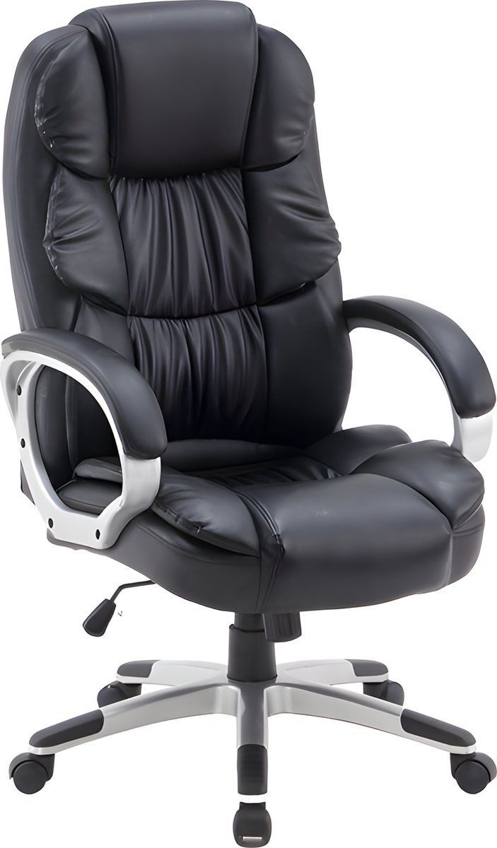 Stane Ergonomische Bureaustoel - Gaming Stoel - Hoogwaardige Pu Leer - Zwart