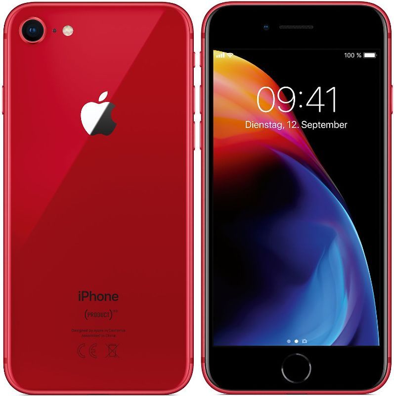 Apple iPhone 8 - Rood - 64 GB - Fysieke simkaart refurbished, photo 4