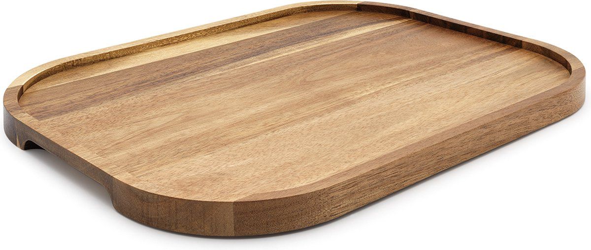 Bredemeijer Kyoto - Dienblad - Ovaal acacia hout 40 x 30 cm - Bruin