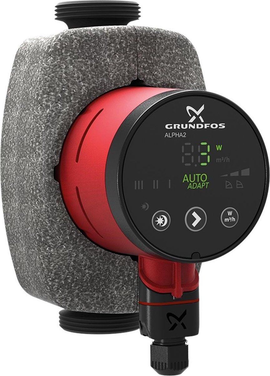 Grundfos ALPHA2 - Circulatiepomp 25-80 180 - Hoog rendement EEI 0,17