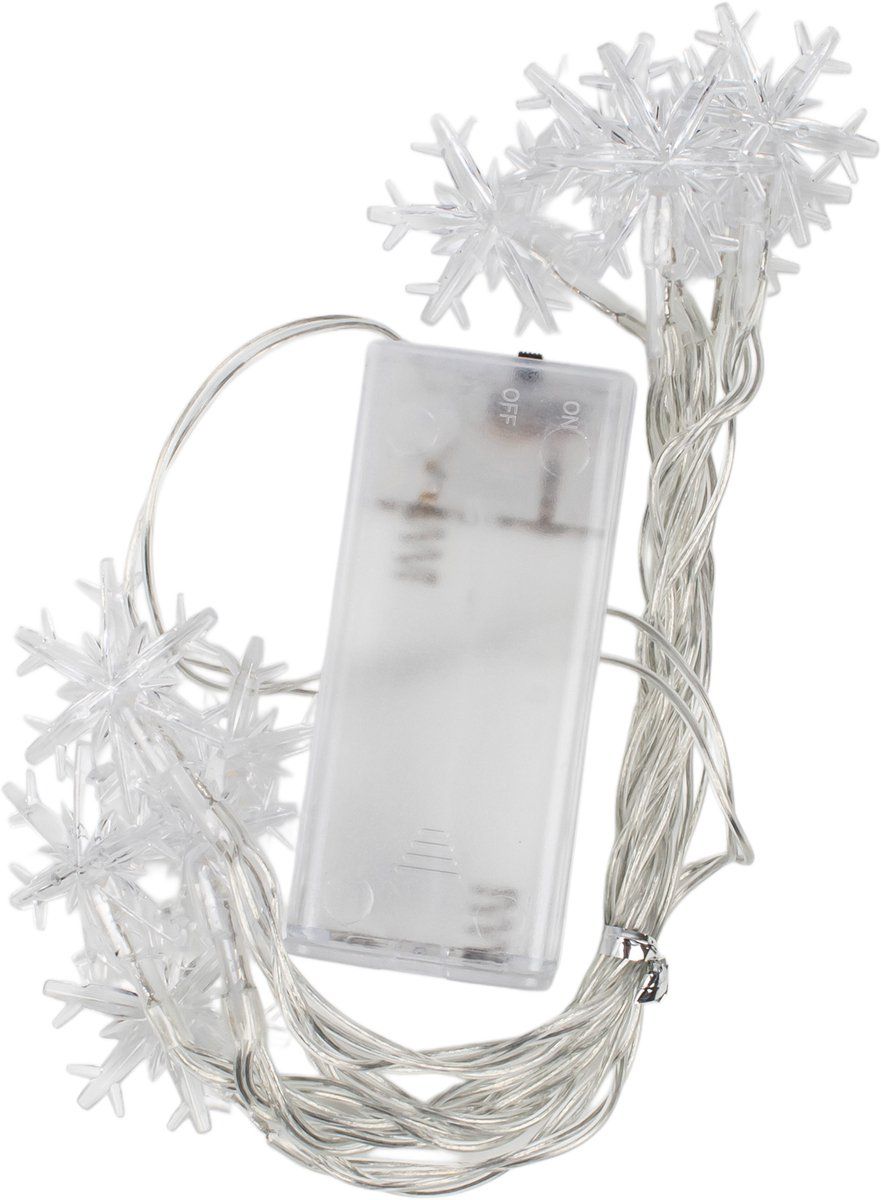 Nuvance Led Sneeuwvlokken - Kerstverlichting - 10 Sterren - 1, 5 M - Spatwaterdicht (1 Stuk)