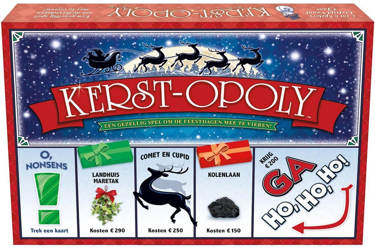 Late For The Sky Kerst Opoly - Bordspel - Strategisch Spel (2023)