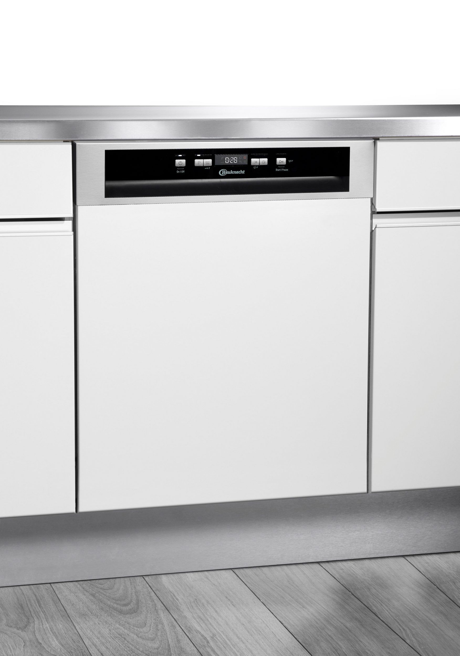 Bauknecht OBBC EcoSilent 9760 - Half geïntegreerde vaatwasser A - 14 couvert - RVS