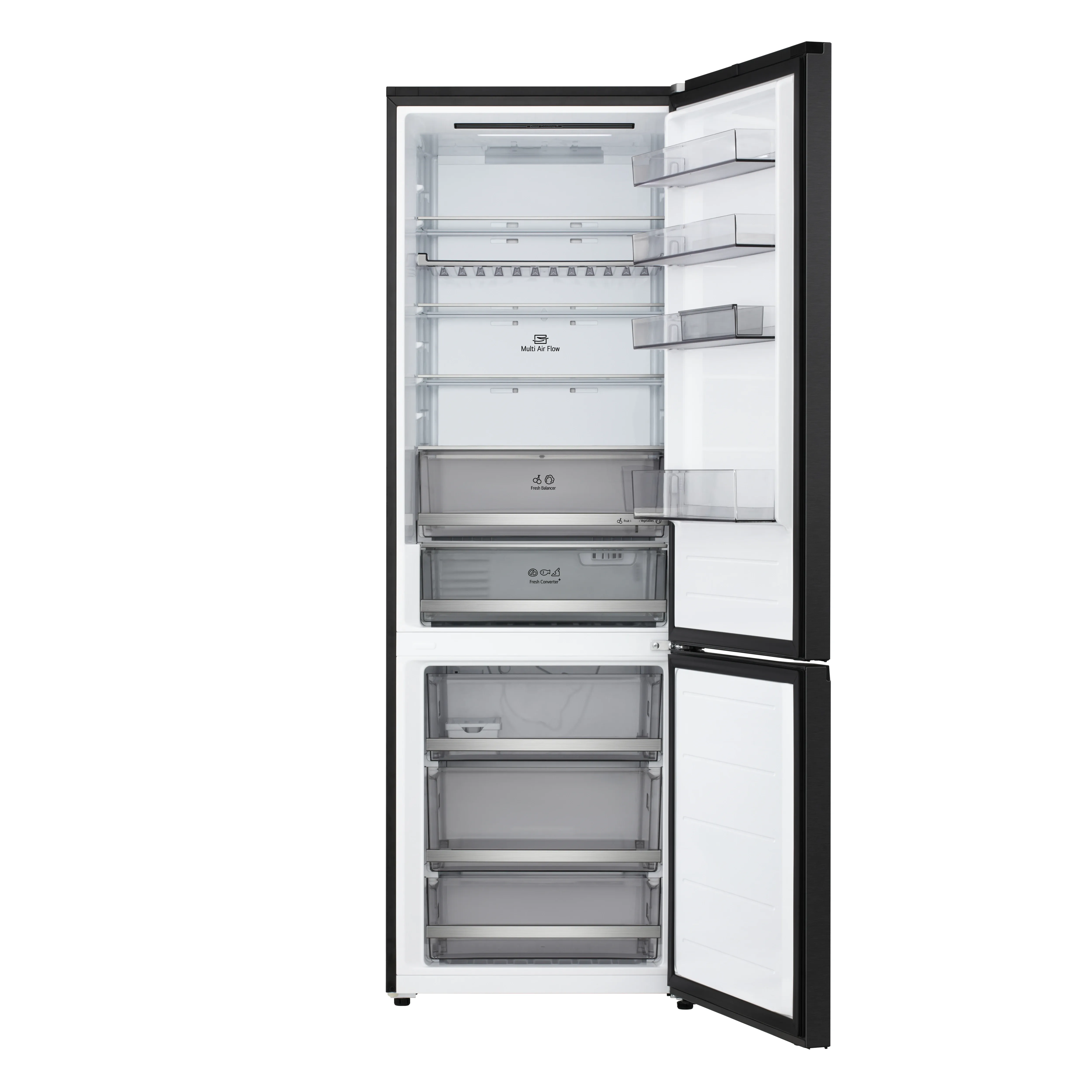 LG GBBS726AEV - Koelvriescombinatie - 375 liter - No Frost - Zwart refurbished, photo 2