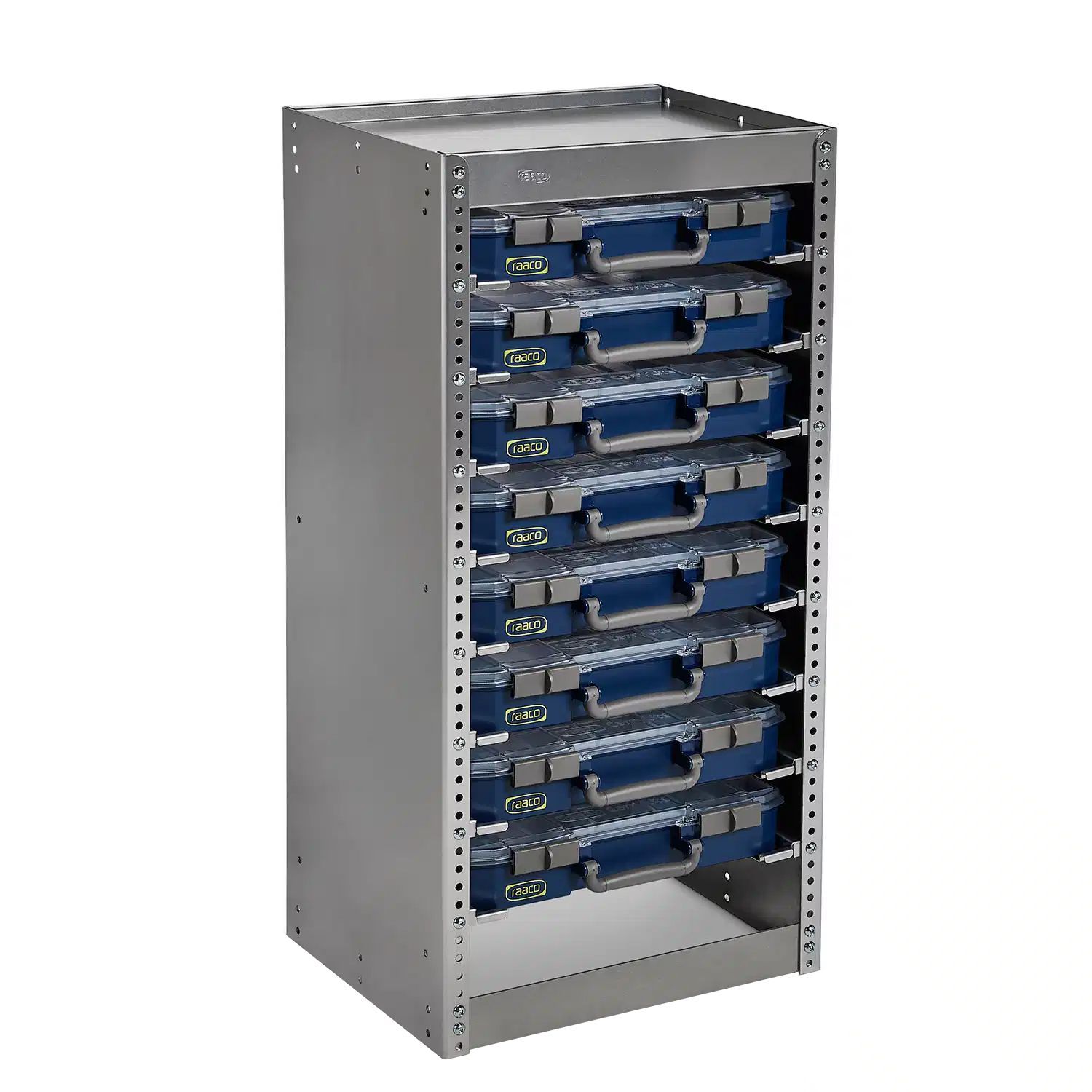 Raaco S298 - CarryLite rek - 8 stuks CarryLite 80 5x10-15 - HxBxD 992x486x380 mm