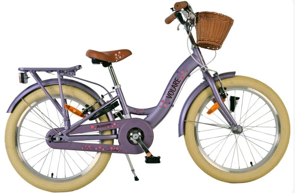 Volare Blossom Kinderfiets - Meisjes - 20 inch - Paars - Twee handremmen
