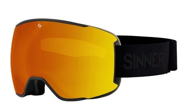 Sinner Snowflake - Skibril - Magnetisch Wisselsysteem 100% Uv-bescherming - Matte Black