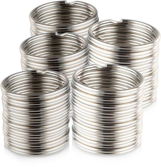 Faas® Sleutelringen - Rvs - 30 Mm - Zilver - 50 Stuks