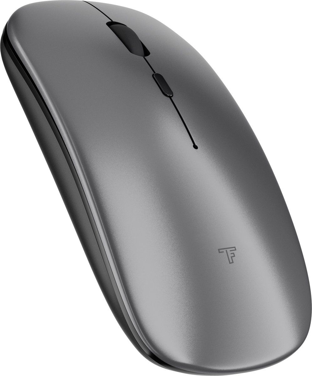 Trendfield Draadloze Muis - Oplaadbare Ergonomische Muis Met Stille Klik - Bluetooth - Space Grey