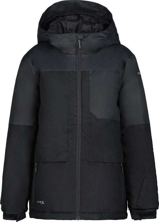 Icepeak Leith Jr - Jas - Waterafstotend 10.000 Mm - Zwart
