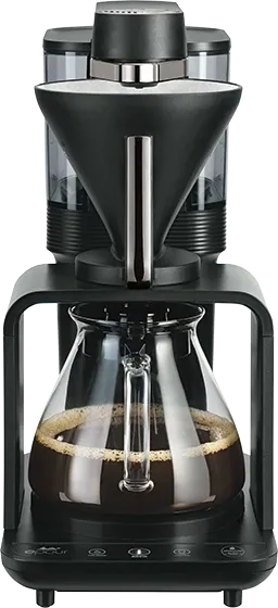 Melitta Epour - Koffiezetapparaat - 360° wateruitloop - Zwart Chroom