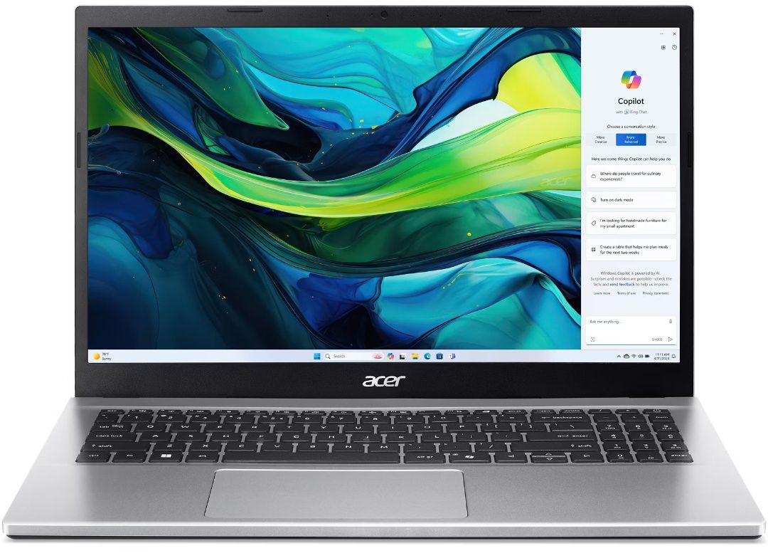 Acer Aspire Go 15 AG15-42P-R2CB - Laptop - AMD Ryzen 7 5825U 32GB 1TB SSD - Zilver