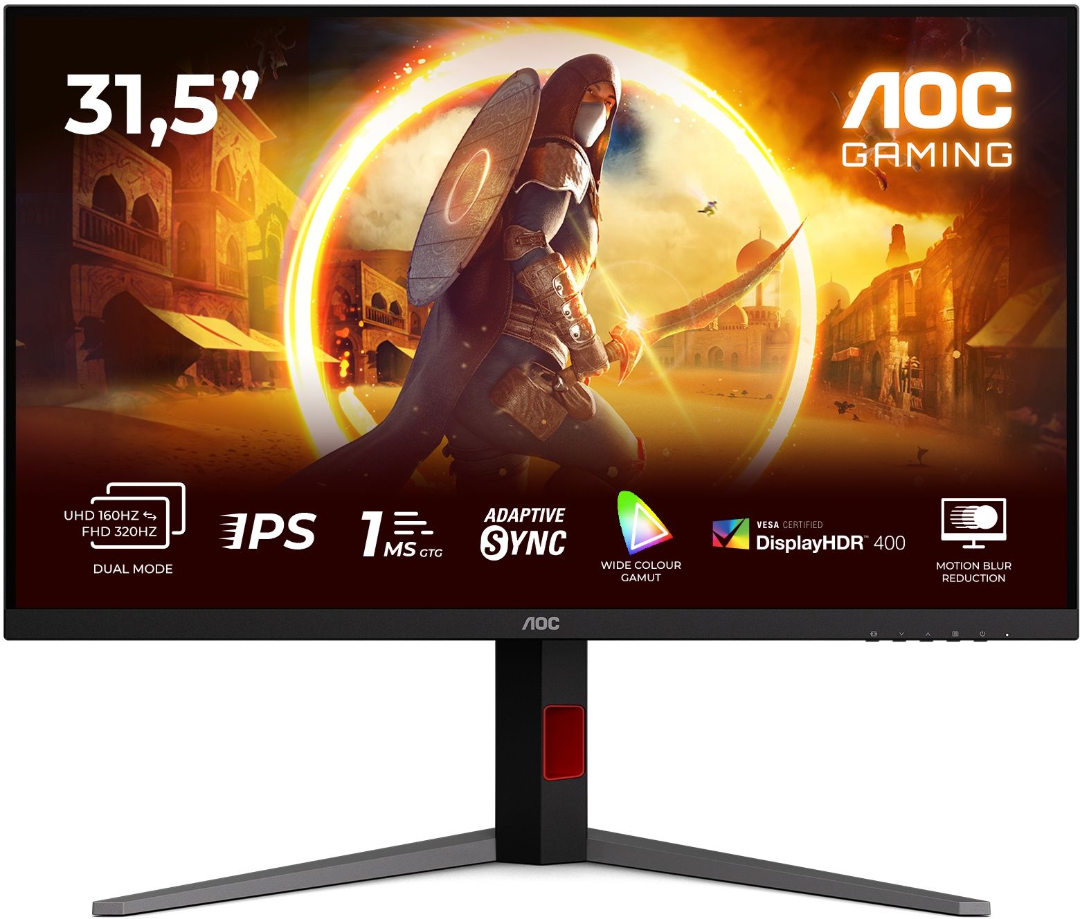 Aoc Zwart U32g4u - 32"4K Uhd Monitor - 160 Hz / 320 Hz