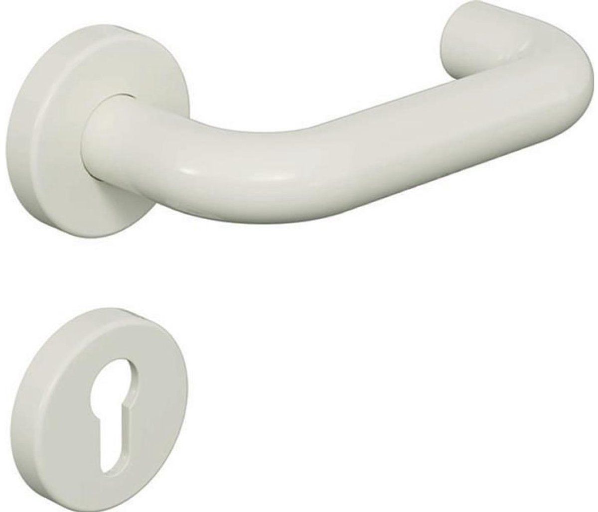 Hewi Rosettengrt.111R01.130 - Deurklink Op Rozet - U-Form Bb Din L/R D/D - Wit