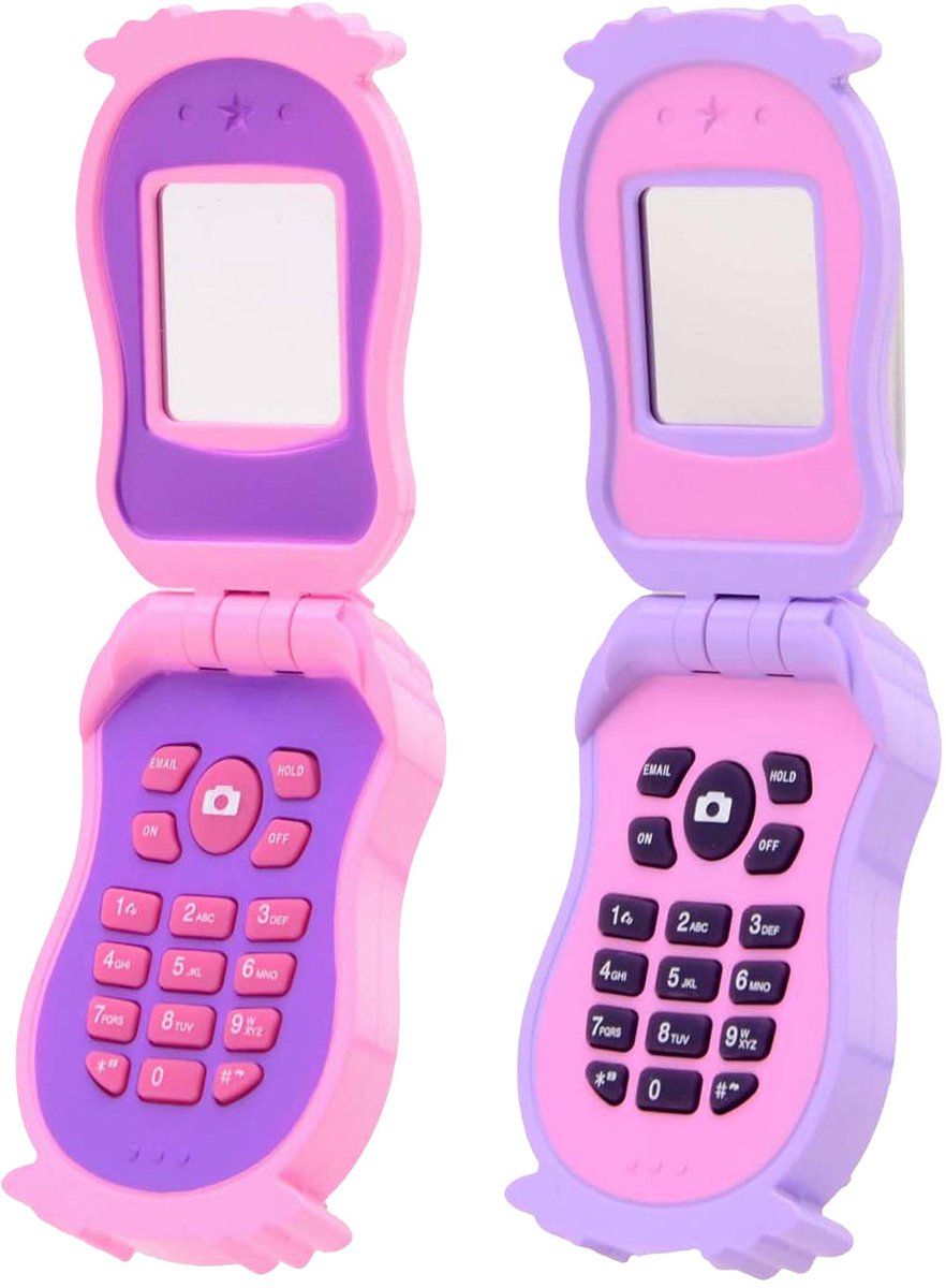 Johntoy Prinsessen Meidentelefoon - Klapbare Telefoon Met Licht En Geluid - Roze