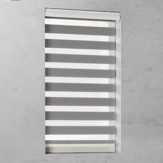Pure Living - Duo Rolgordijn - Lichtdoorlatend - Grijs - 90x175 cm