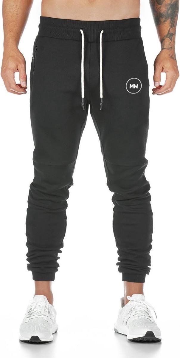Mw® Trainingsbroek Heren - Joggingbroek - Squat Proof - Zwart Xl