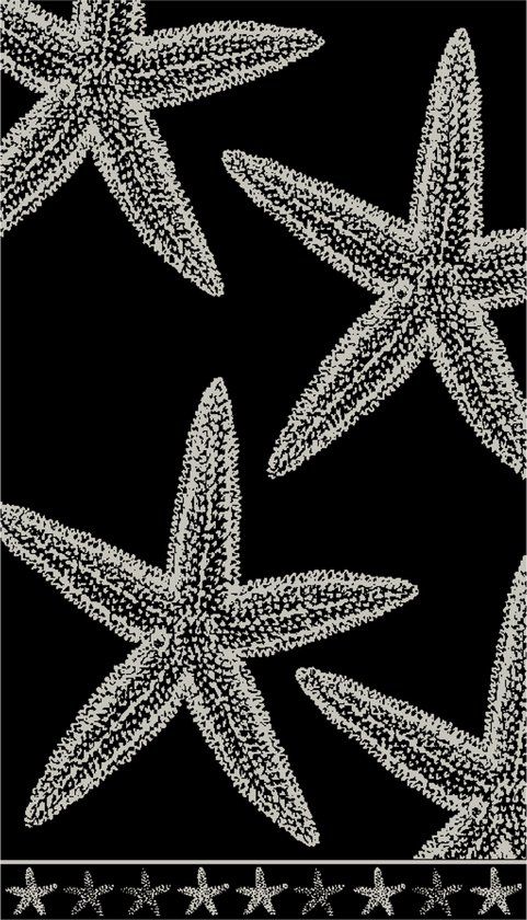 PHLOX Strandlaken - 100% katoen - 90x160 cm - star black