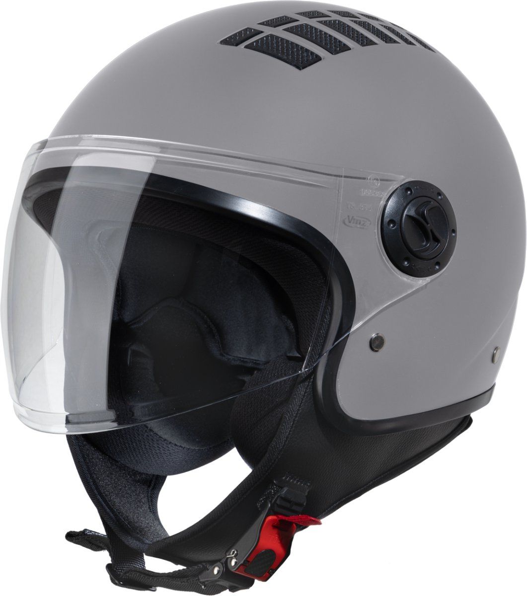 VINZ Como - Jethelm - ECE 22.06 goedgekeurd - Lichtgewicht 1150 gram - Titanium - M