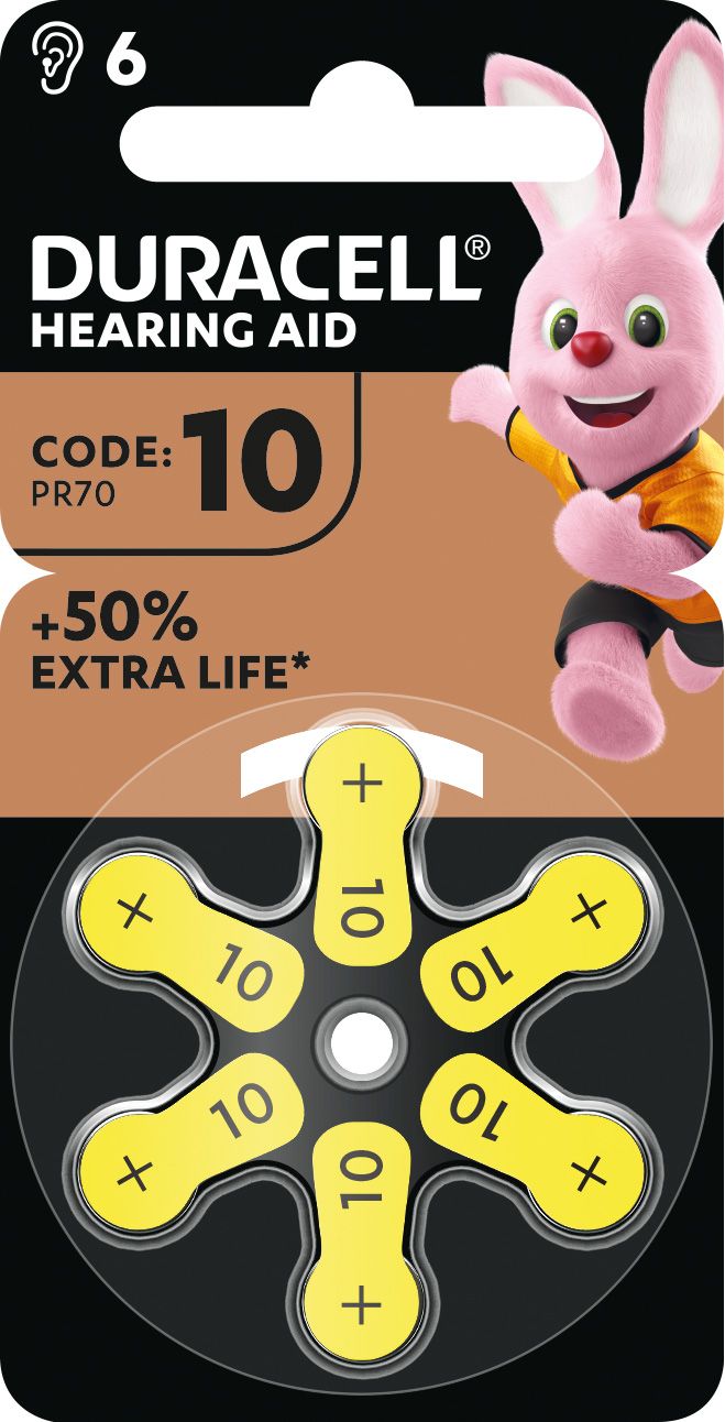 Duracell Hoorbatterijen Type DA10 - 6 Stuks