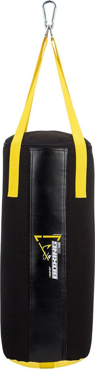 Avento Bokszak - 20 Kg - 100 cm - Zwart/Geel