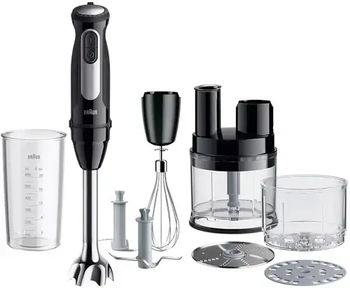 Braun Zwart Multiquick 5 Pro Mq55755m - Staafmixer - 1000W 25 Snelheden - Splashcontrol Technologie