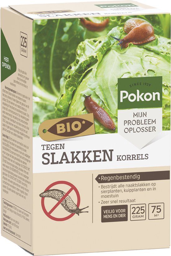 Pokon Bio - Slakkenkorrels - 225g - Regenbestendig - Ongediertebestrijding
