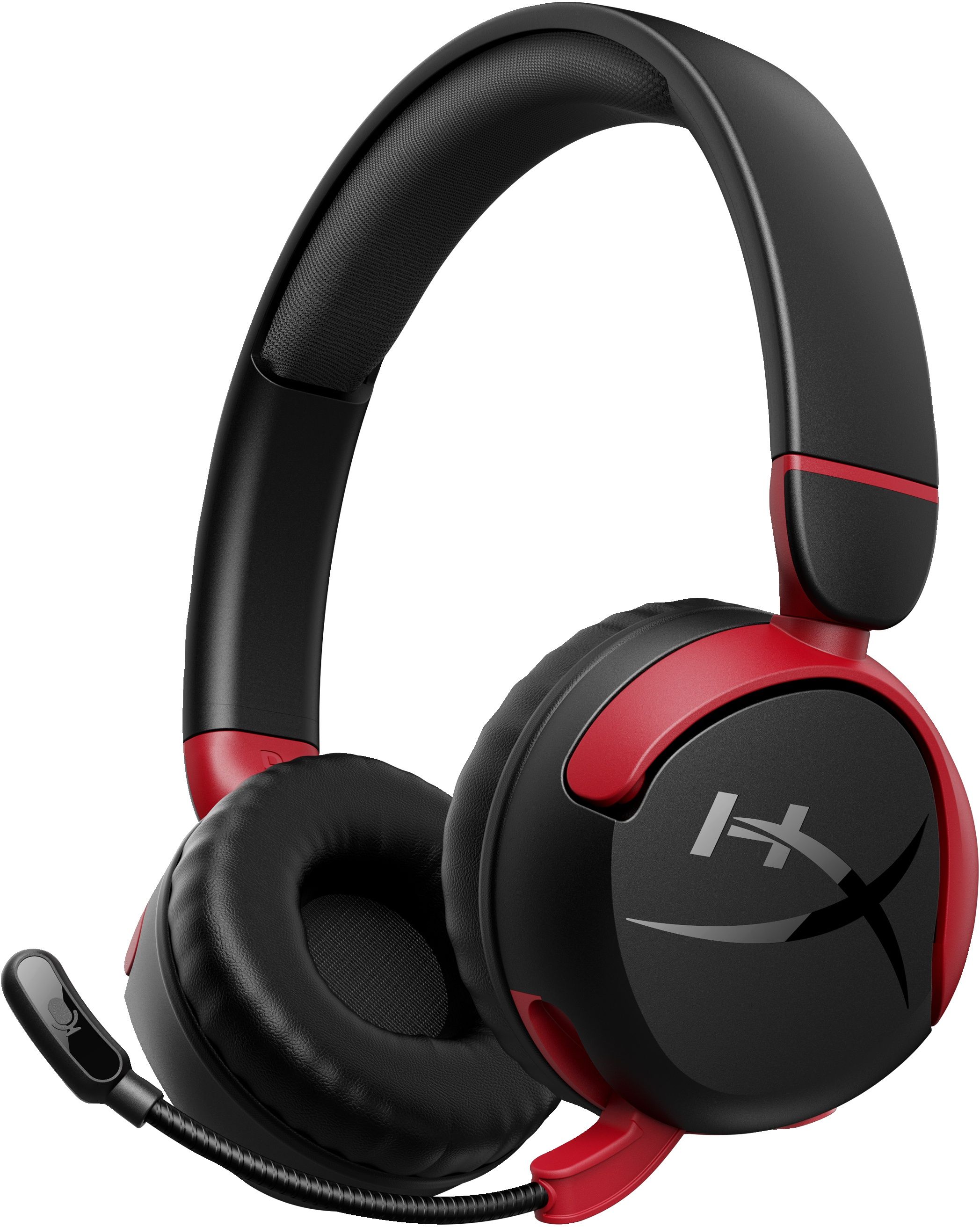 HP HyperX Cloud Mini - Gaming Headset - Draadloos Bluetooth 5.3 - Rood Zwart