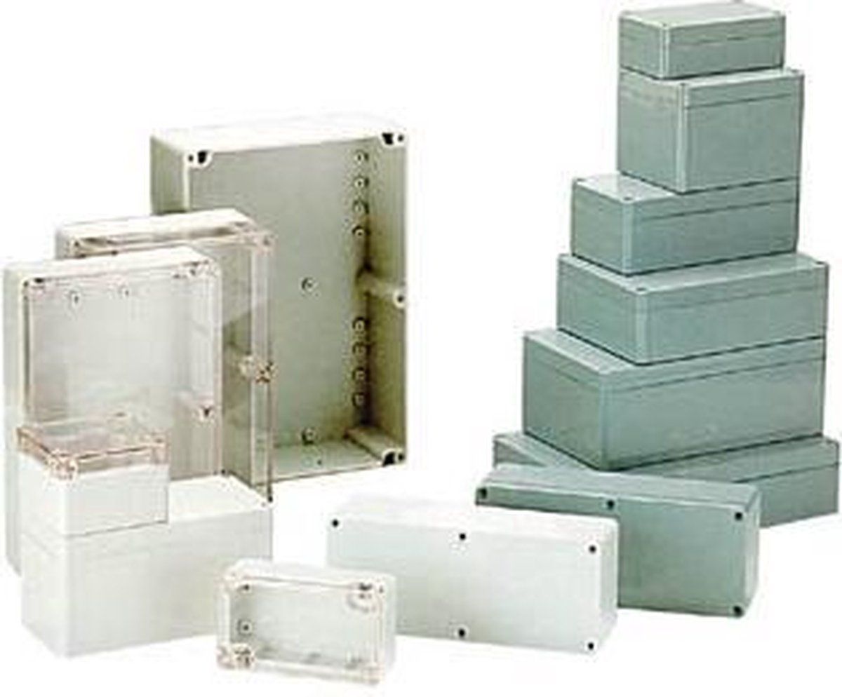 Velleman G203 - Behuizing polycarbonaat - IP65 spatwater- en stofdicht - Lichtgrijs 115 x 65 x 40mm