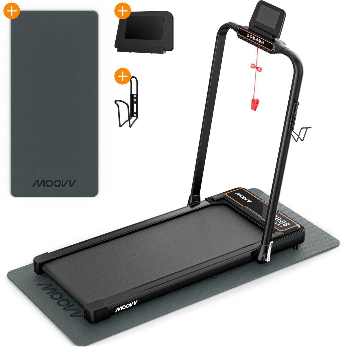 Moovv SmartStep Pro - Loopband - Inklapbaar - 12 Km/u Max Snelheid - Led Display - Zwart