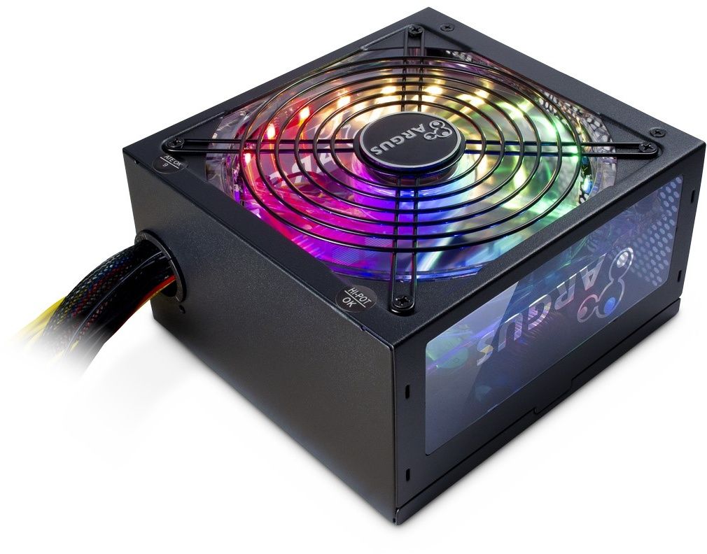 Inter-Tech Argus RGB-700W II - Voeding ATX - 700W 80 Plus Bronze - RGB verlichting