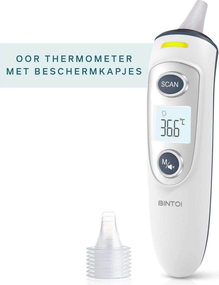 Bintoi® X210 - Oorthermometer - Digitale Koortsthermometer Snel Nauwkeurig (5 stuks)