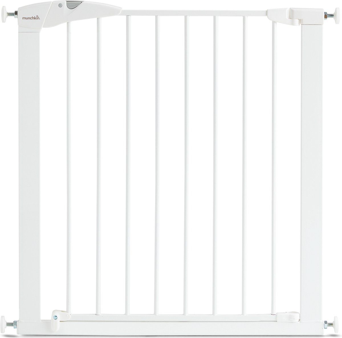 Munchkin Maxi Secure Gate - Metalen Klemhek - Veiligheidshekje Zonder Boren - 75 Tot 82cm - Wit