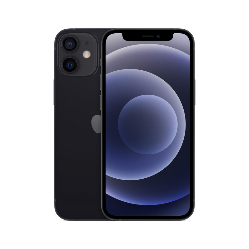 Apple iPhone 12 mini - Zwart - 128 GB - Fysieke simkaart + eSIM