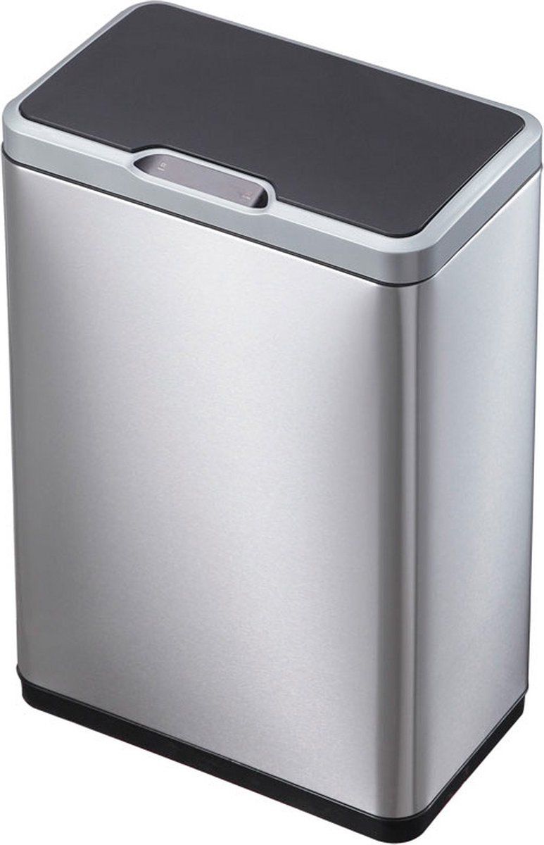 Eko Mirage Sensor Bin - Prullenbak - 45L - Automatische Sensor - Mat Rvs Zwart