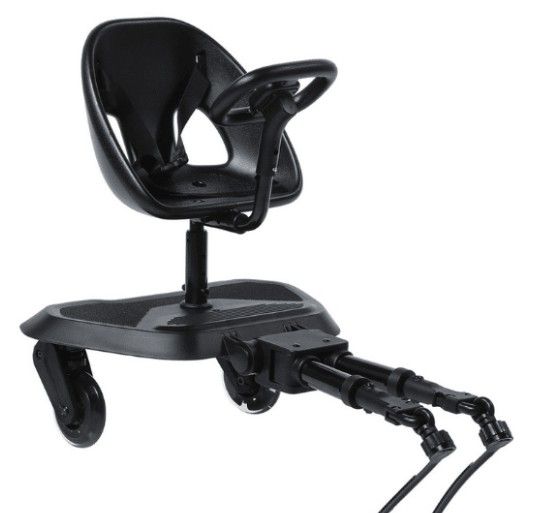 Meerijdplankje Titanium Baby Smart Joy2Ride Met Zitje All Black