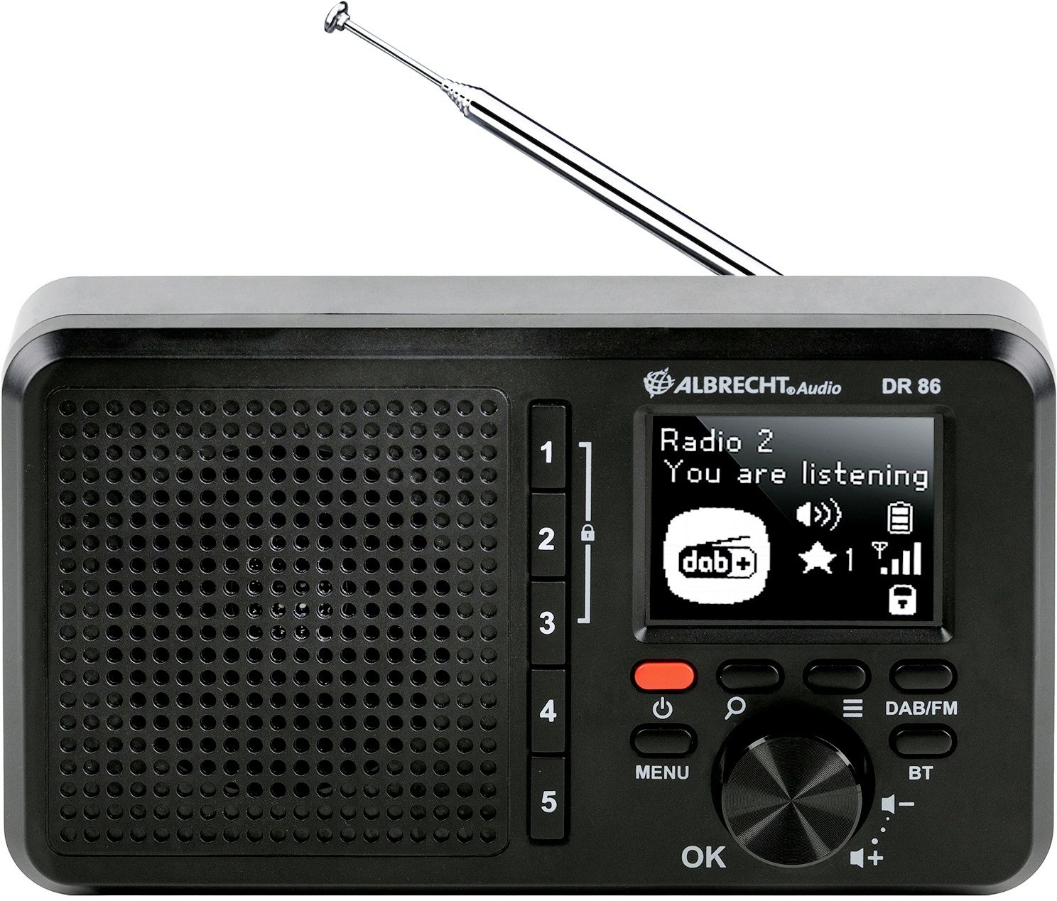 Albrecht DR 86 - Portable Radio DAB+ FM - Seniorenmodus - 2200mAh batterij