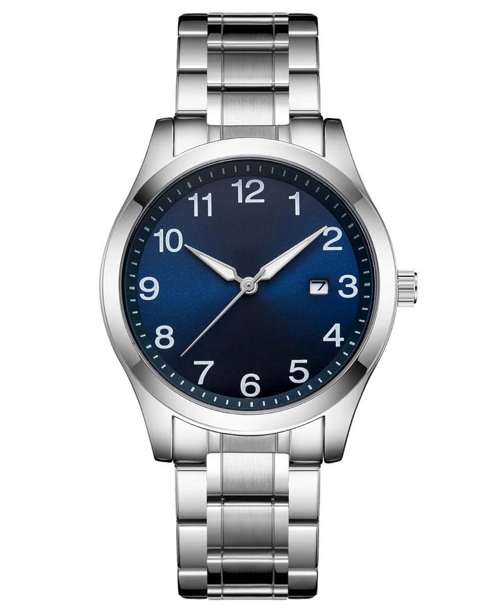 Tyme Zurich Heren Horloge - Polshorloge - 40mm - Blauw/Zilverkleurig