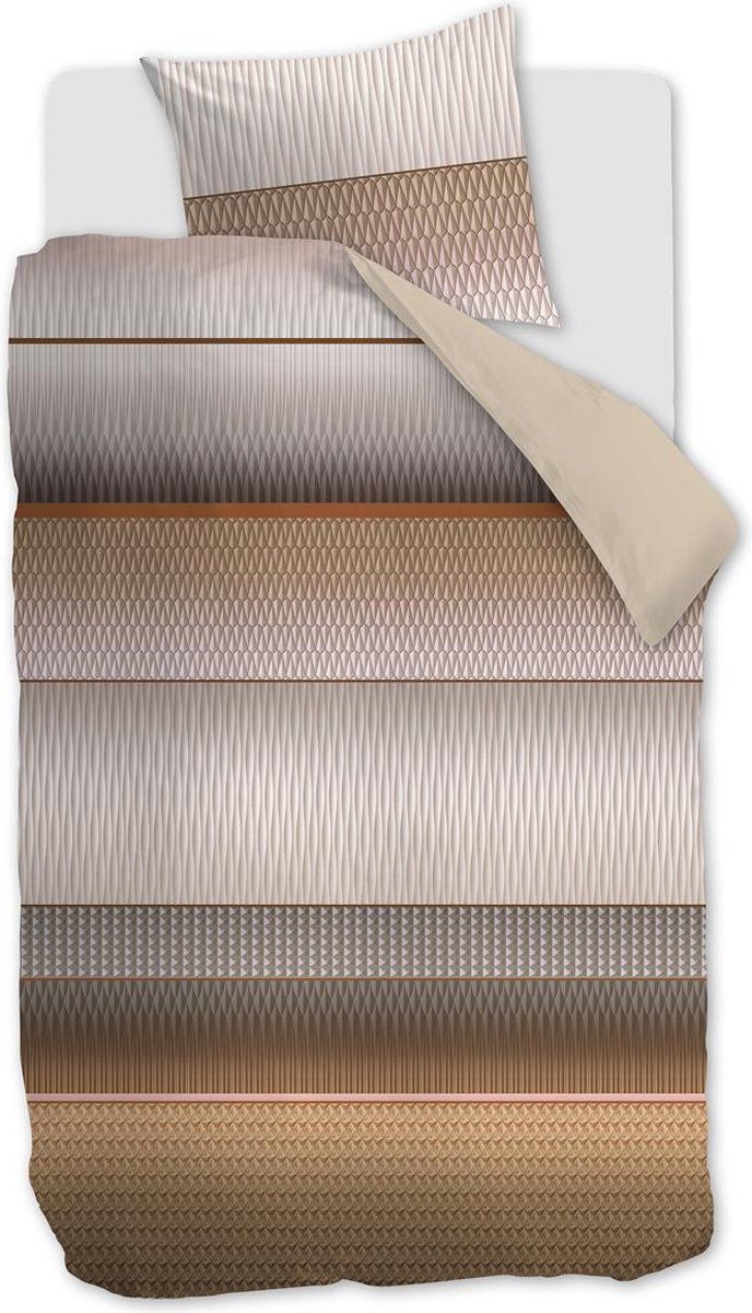 Kardol Millenial - Dekbedovertrek - 140x200/220 Cm - Katoensatijn - Steenrood