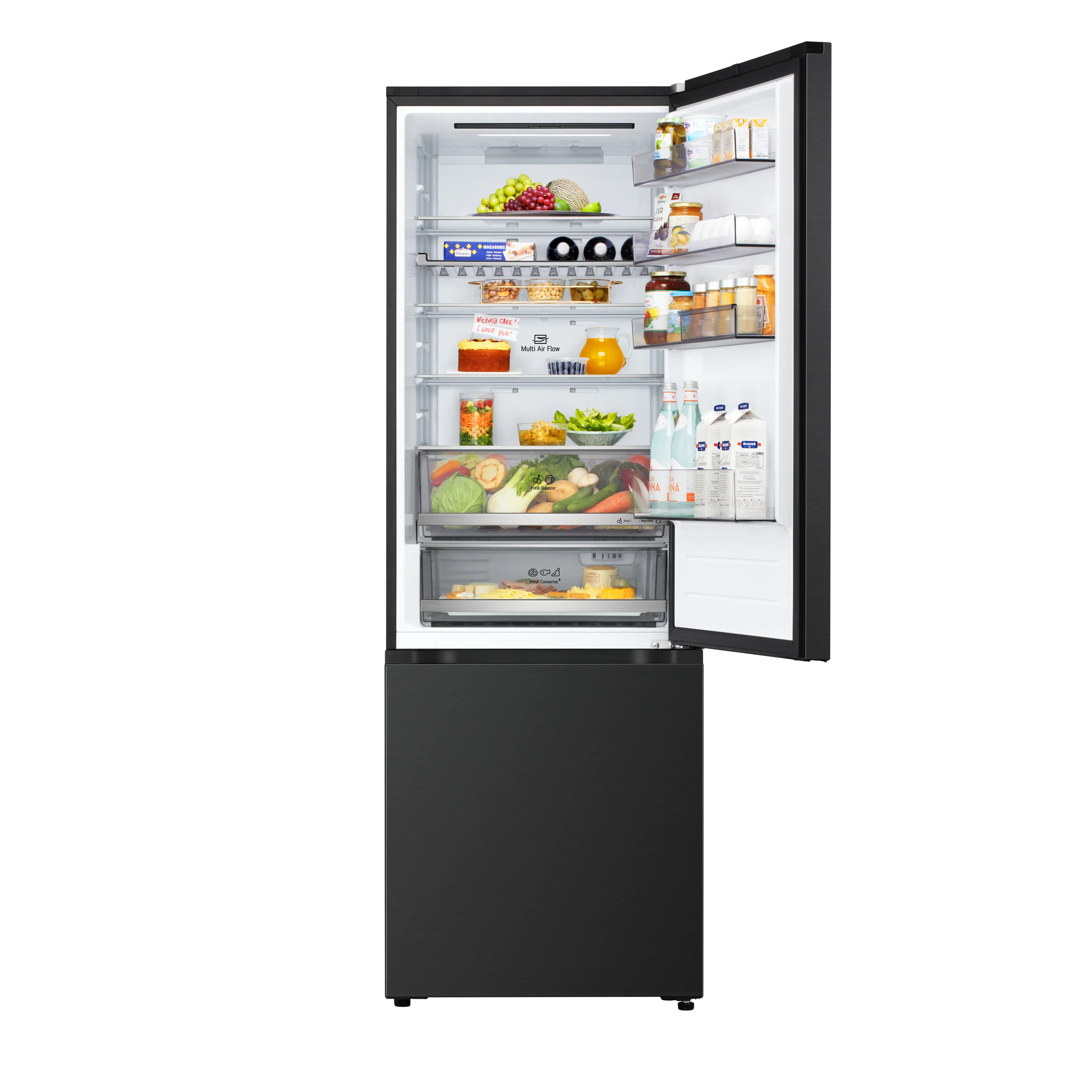 LG GBBS726AEV - Koelvriescombinatie - 375 liter - No Frost - Zwart refurbished, photo 4