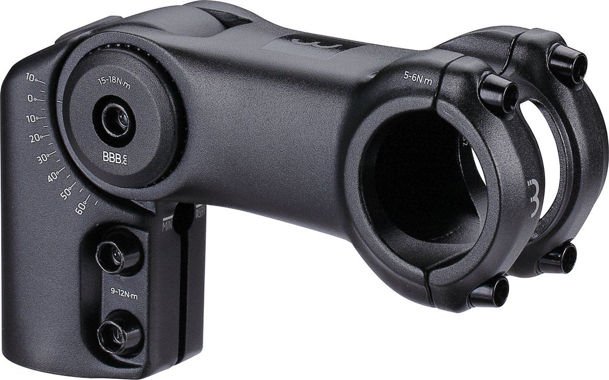 Bbb Cycling Bbb HighFix - Verstelbare Stuurpen - 40°/+60° Hoek - Zwart - 31.8 Mm - 80 Mm - Bhs-35