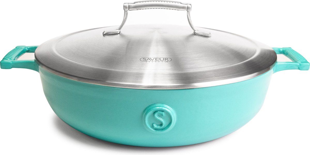 Saveur Sélects Saveur Selects Hapjespan -Ø30 Cm - Gietijzer - Pfas-vrij - Inductie - Blauw