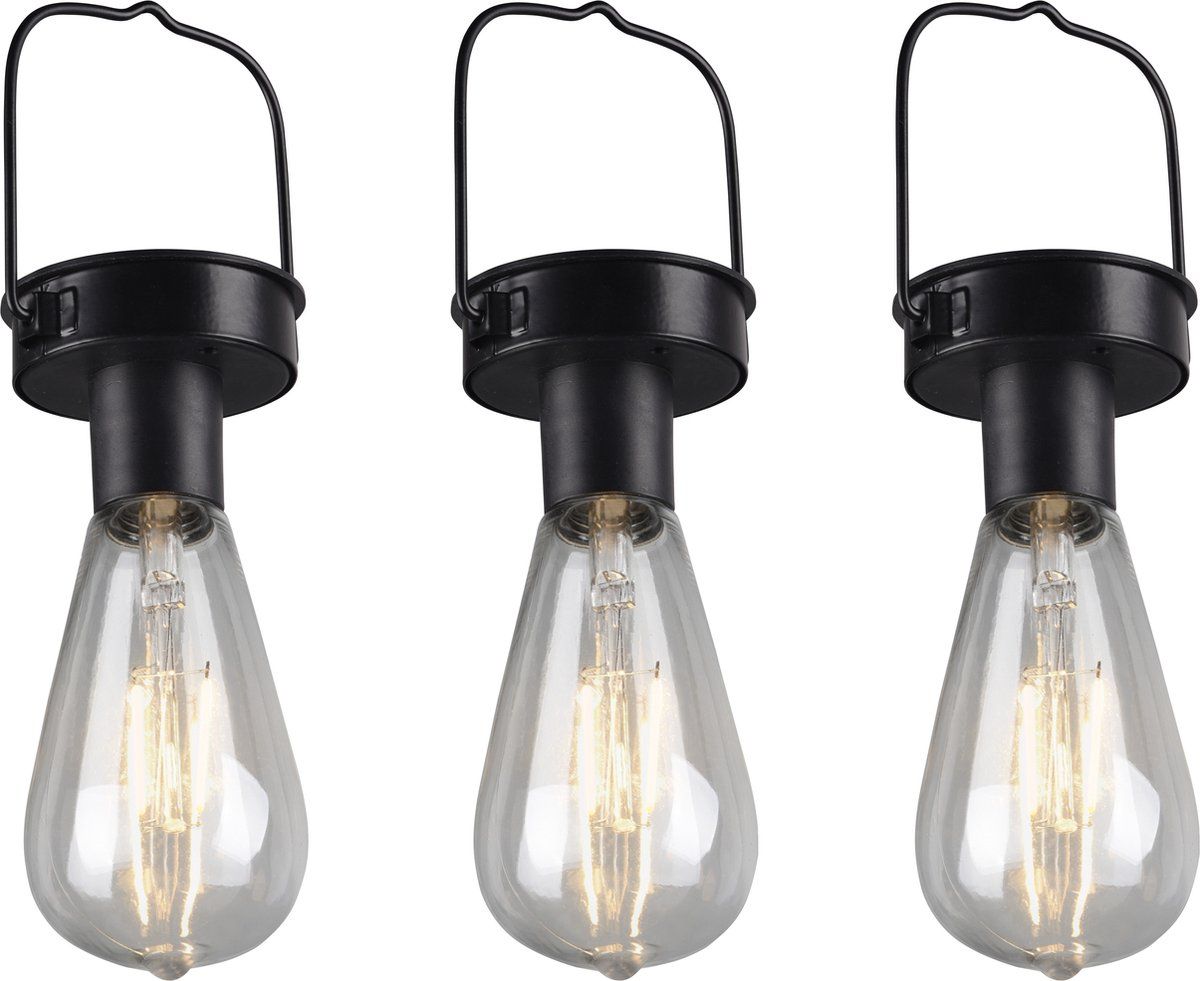 Rl Reality Campus - Hanglamp - Solar - Zwart Mat - Set Van 3 (set Van 3)
