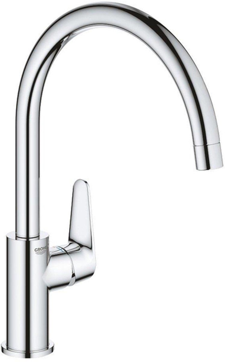 Grohe BauCurve - Keukenkraan - Hoge Uitloop 360° Draaibereik - Chroom