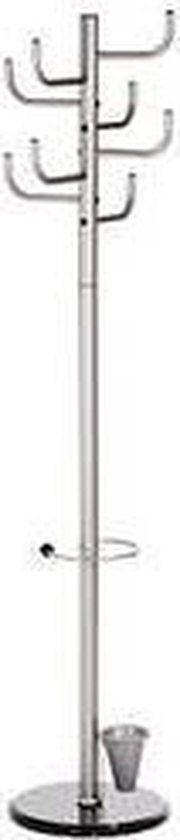 Alco Zilver Al-2802 - Staande Kapstok - 8 Haken
