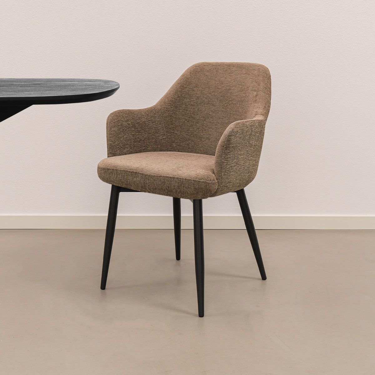Kick Jodi - Eetkamerstoel - Strak Design - Taupe