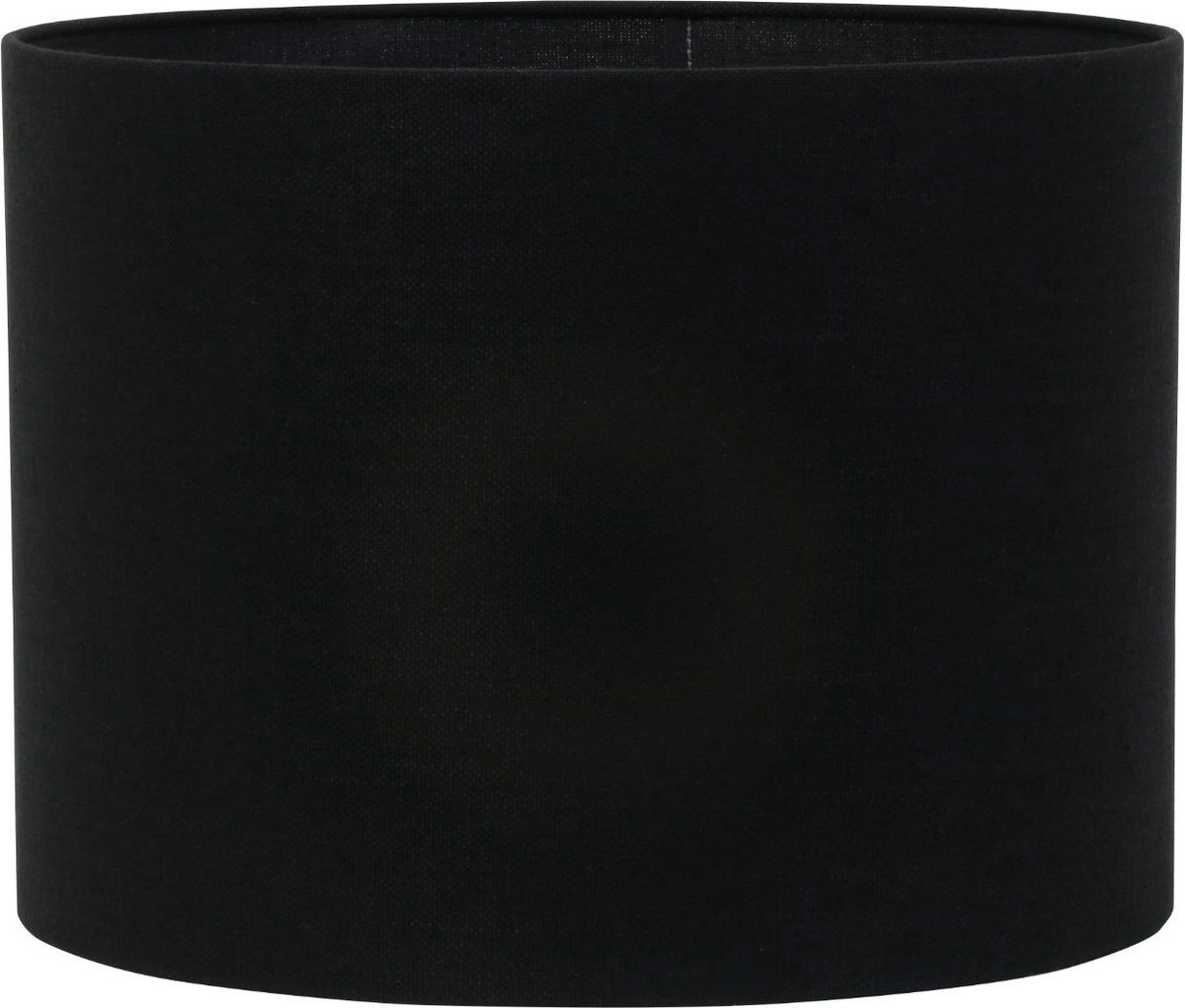 Light & Living Cilinder Lampenkap Livigno - Zwart - Ø50x38cm - Modern