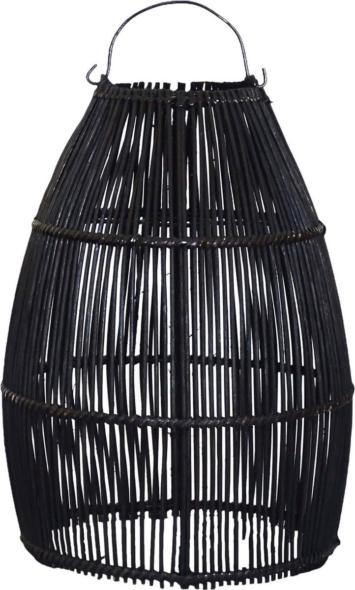 Uma Cantik - Ayana Rotan Lampenkap Zwart - L